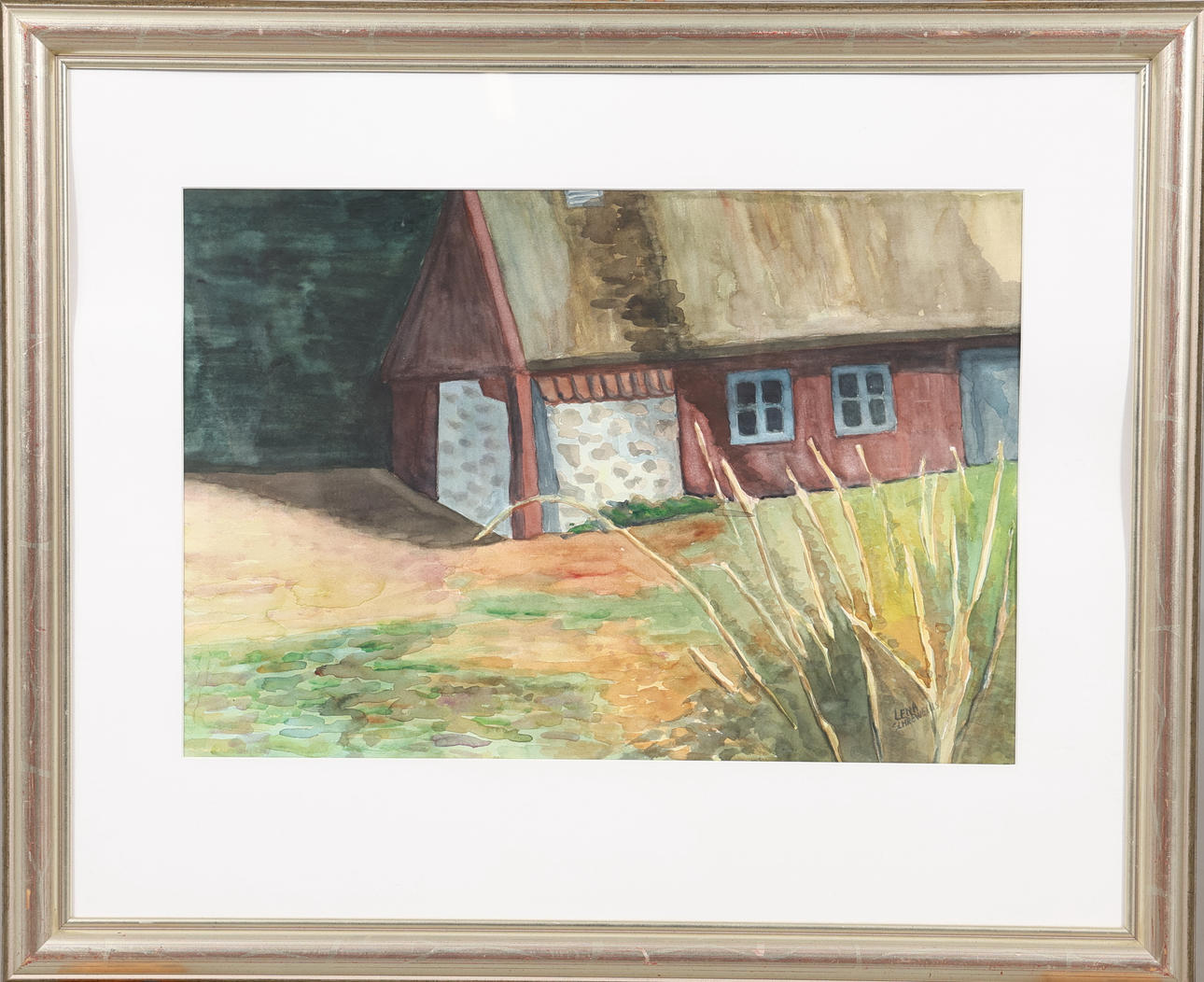 LENA SCHREWELIUS. WATERCOLOR, signed.