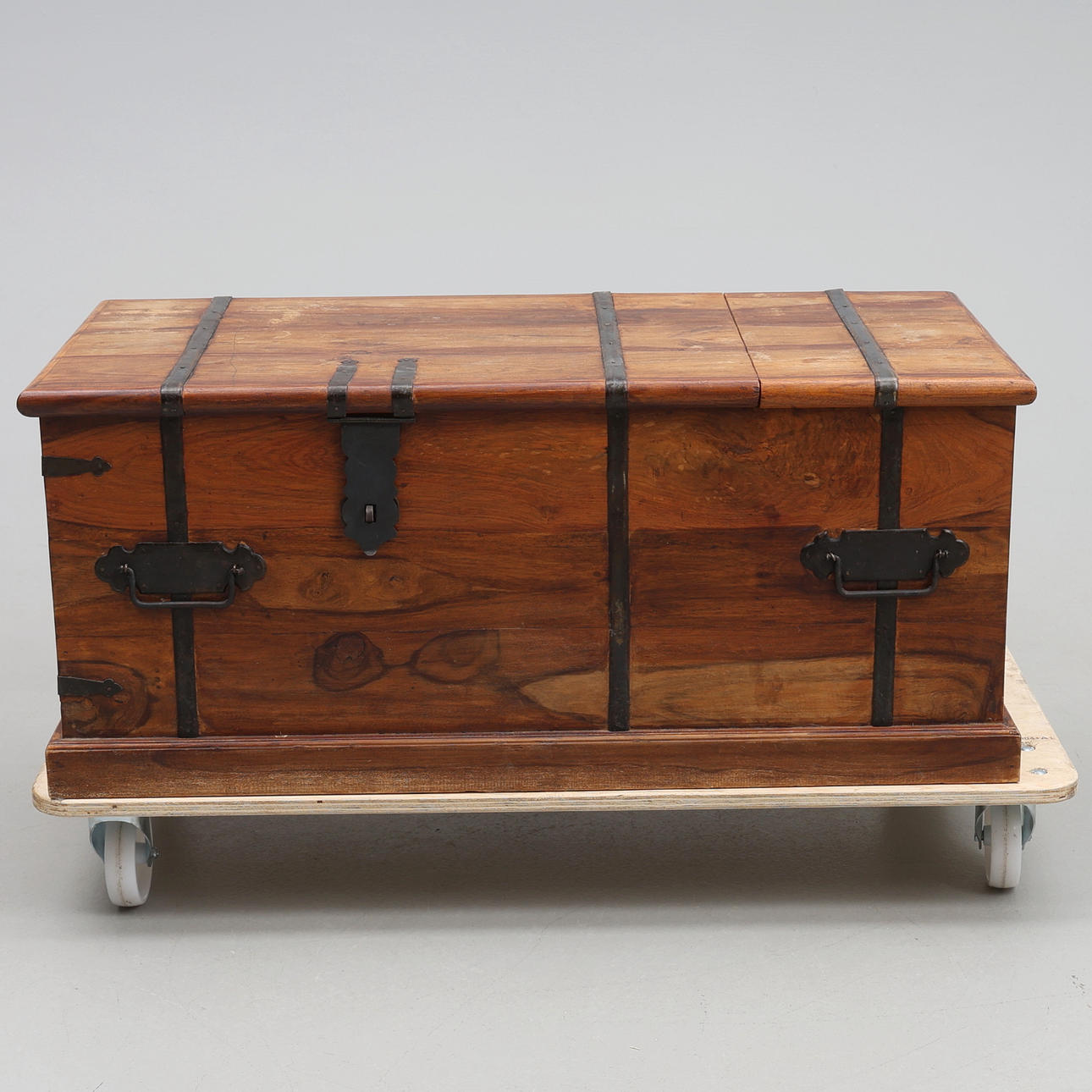 A 20th-century chest with wine rack.
