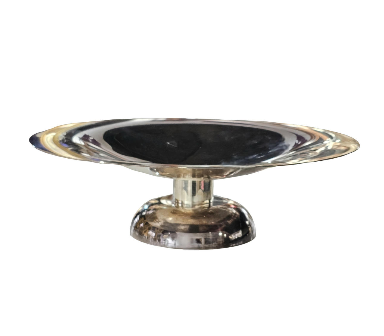 CHRISTOFLE. Large metal fruit bowl.