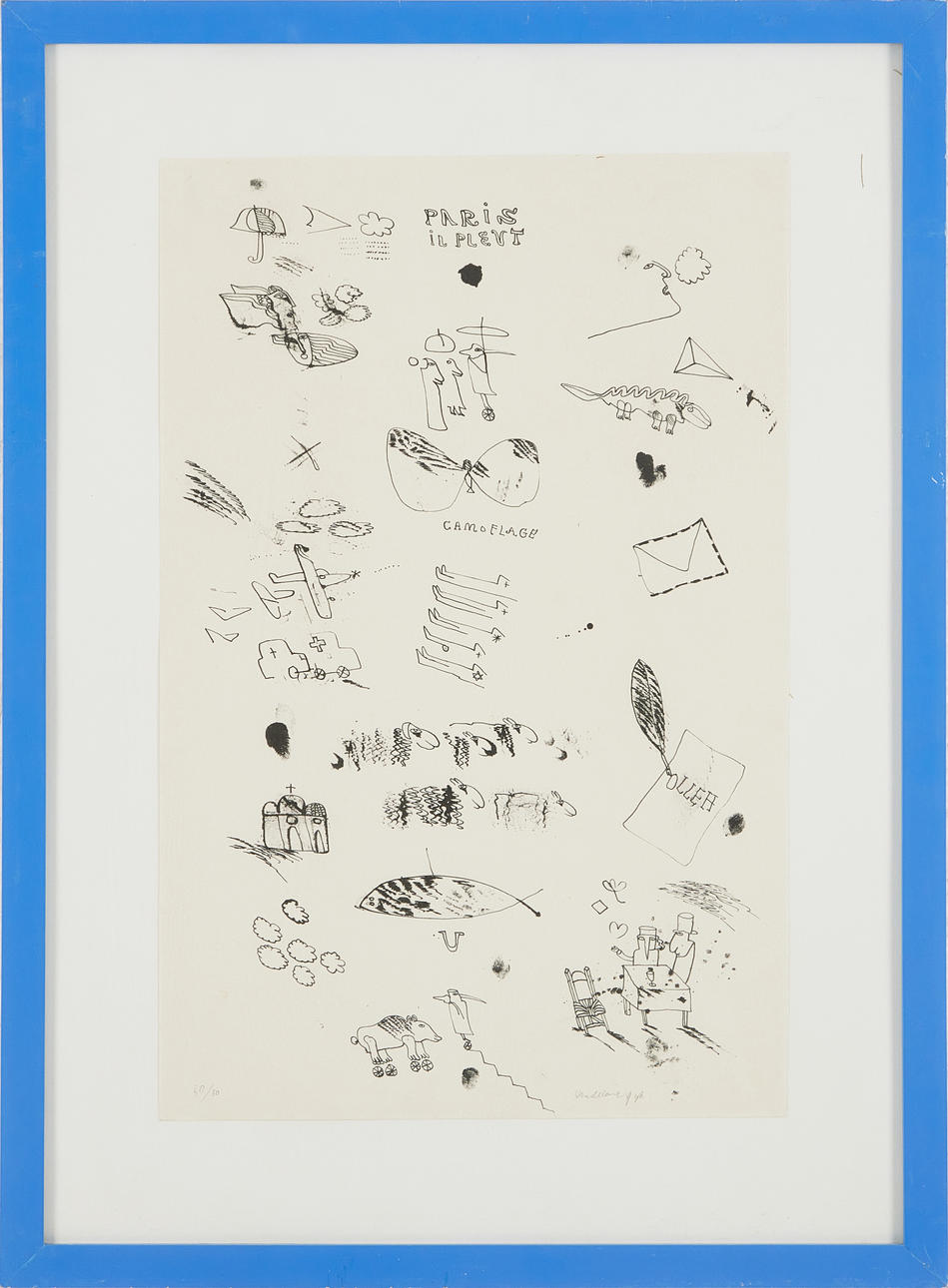 MADELEINE PYK. Paris, Camouflage, lithograph, signed, numbered.