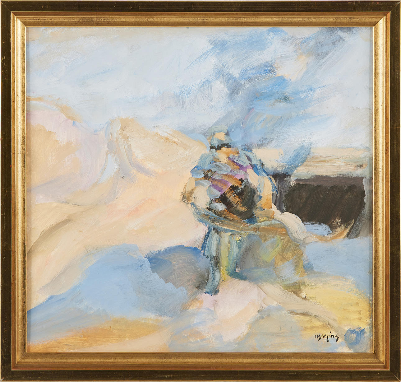 IVAR MORSING. “Spring Light”, oil on panel, signed I Morsing.