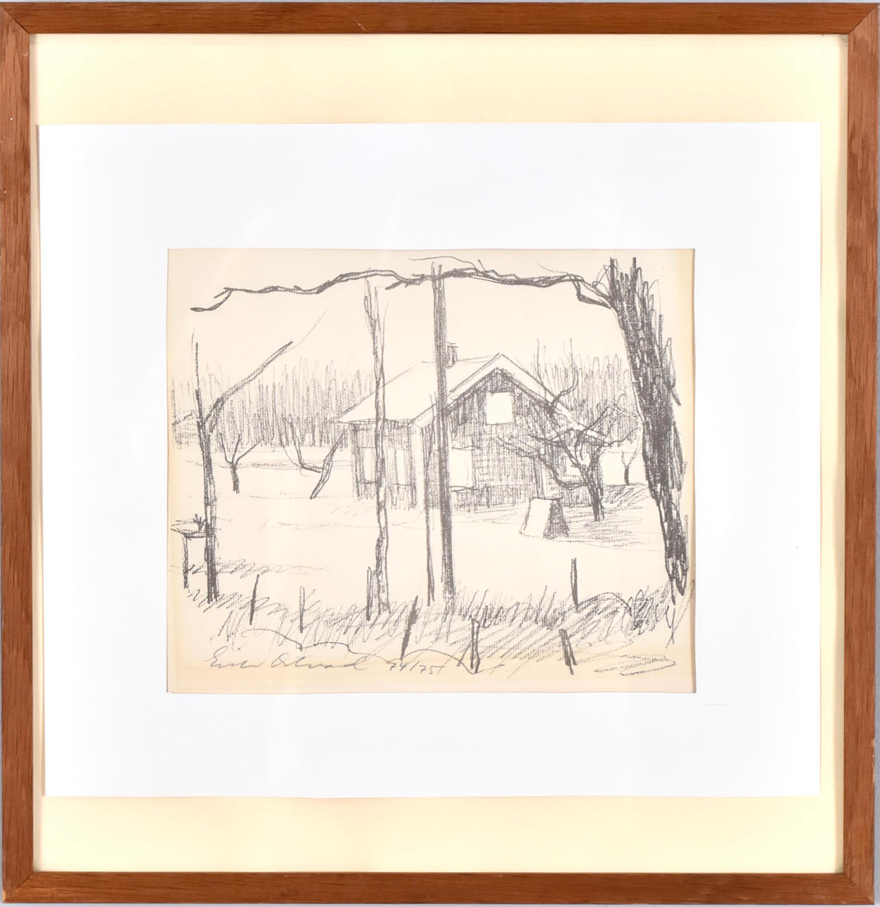 ERIK ORTVAD. lithograph.