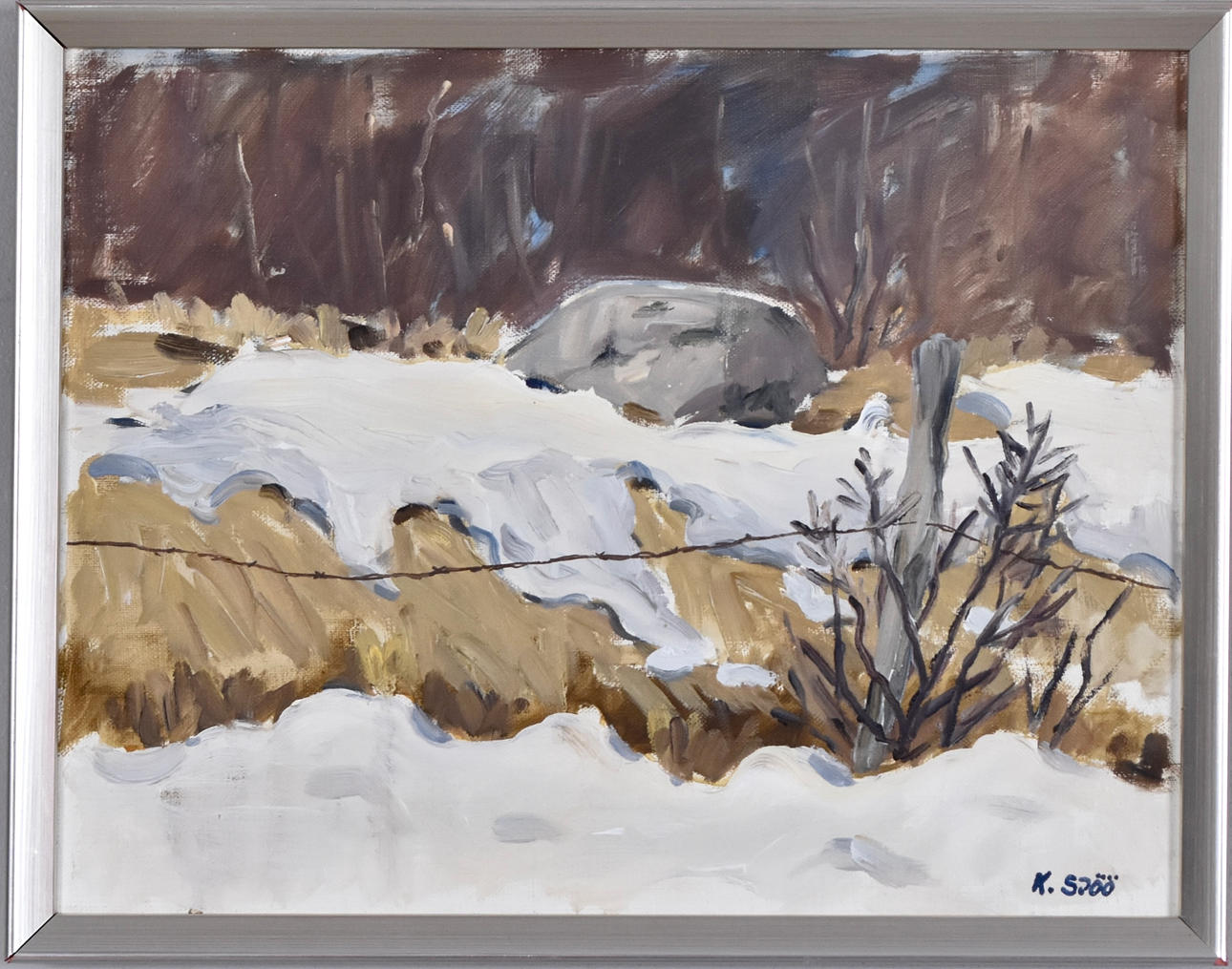 KENNETH SJÖÖ. Oil on canvas.