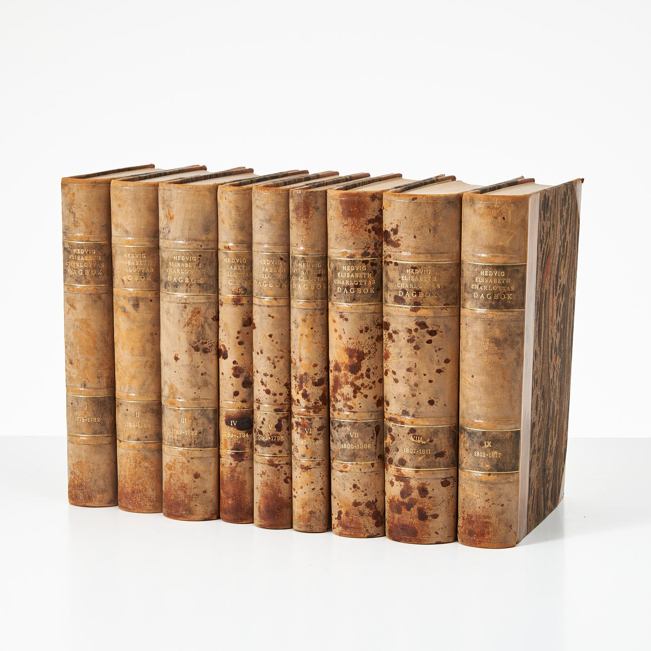 HEDVIG ELISABETH CHARLOTTAS DAGBÖCKER, 9 vol.