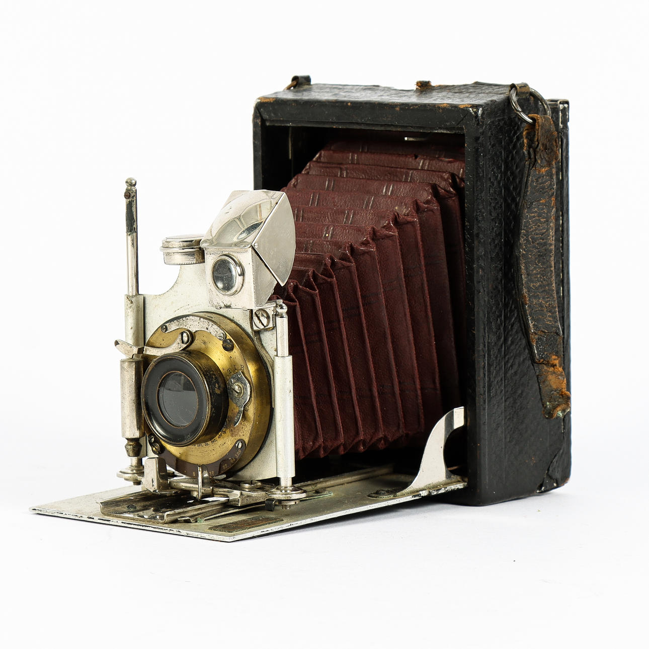 BELLOWS CAMERA with Bausch & Lomb optics, 19th century.