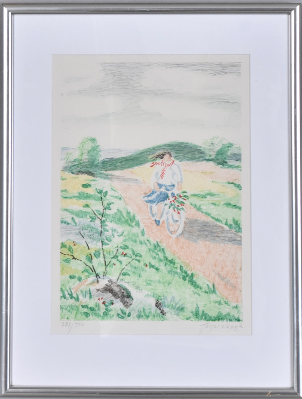 DAVID JÄGERSKOGH. Color lithography.