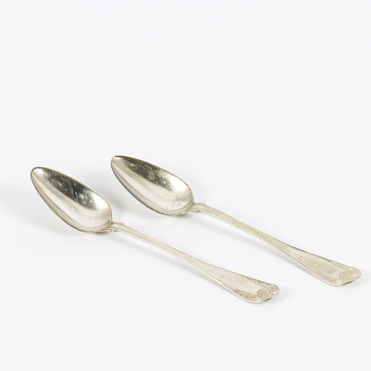 TEASPOONS 2 pieces silver, C4 1833.
