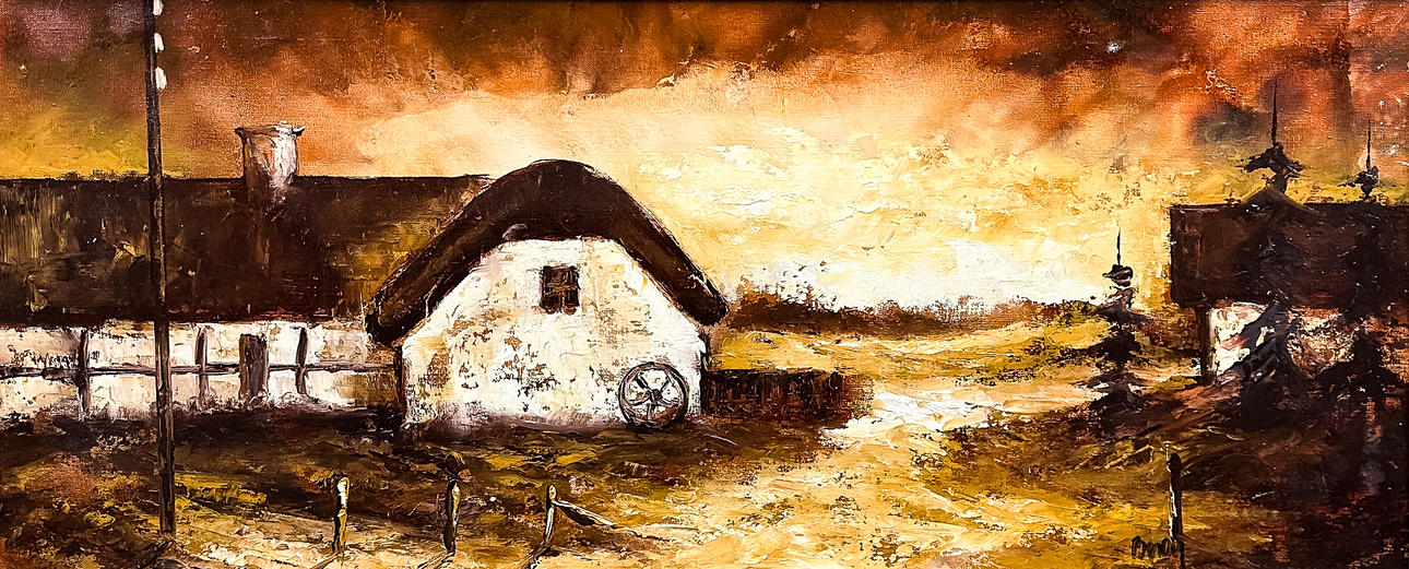 Unknown artist, OIL ON CANVAS, signed.