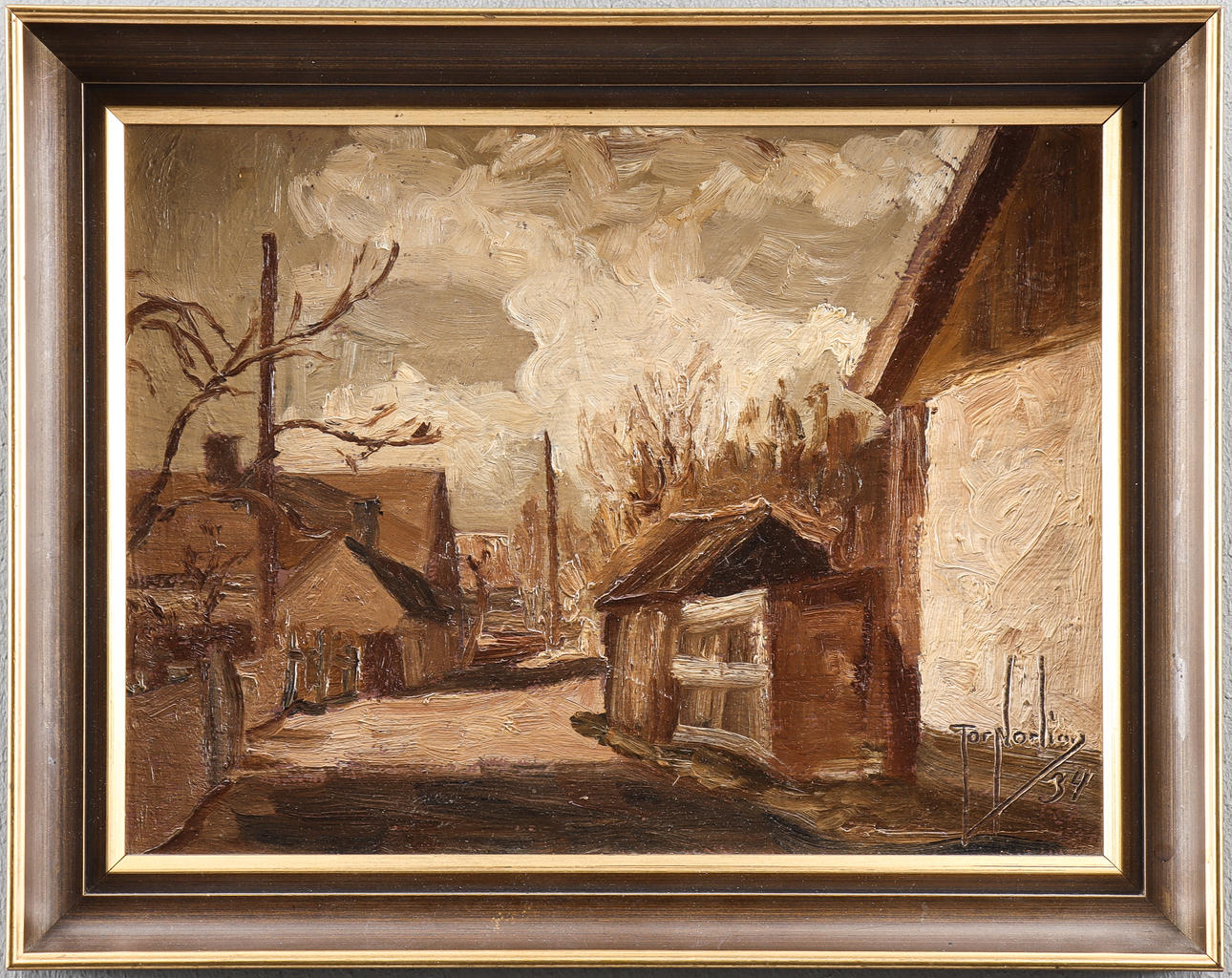 TOR  NORLING. Oil on panel, signed 34.