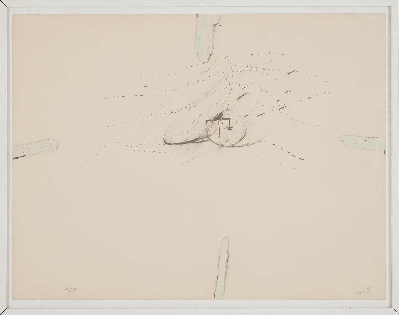 ANTONI TÀPIES. "Pointillés".