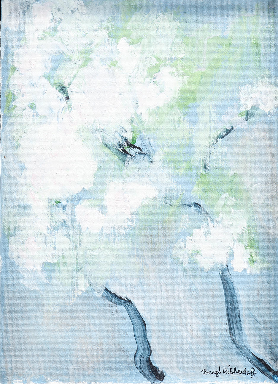 BENGT RIBBENTOFT. Oil on canvas, signed.