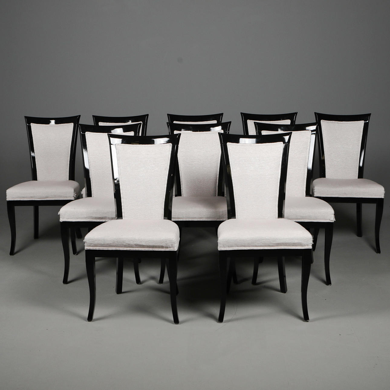 DINING CHAIRS, A SET OF 10. Furniture - Armchairs & Chairs - Auctionet