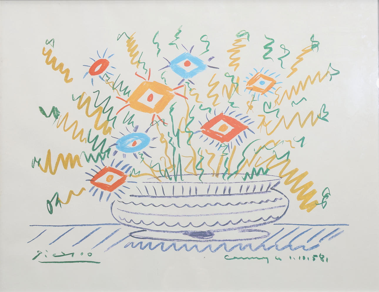 PABLO PICASSO. EFTER. tryck, signerade i trycket.