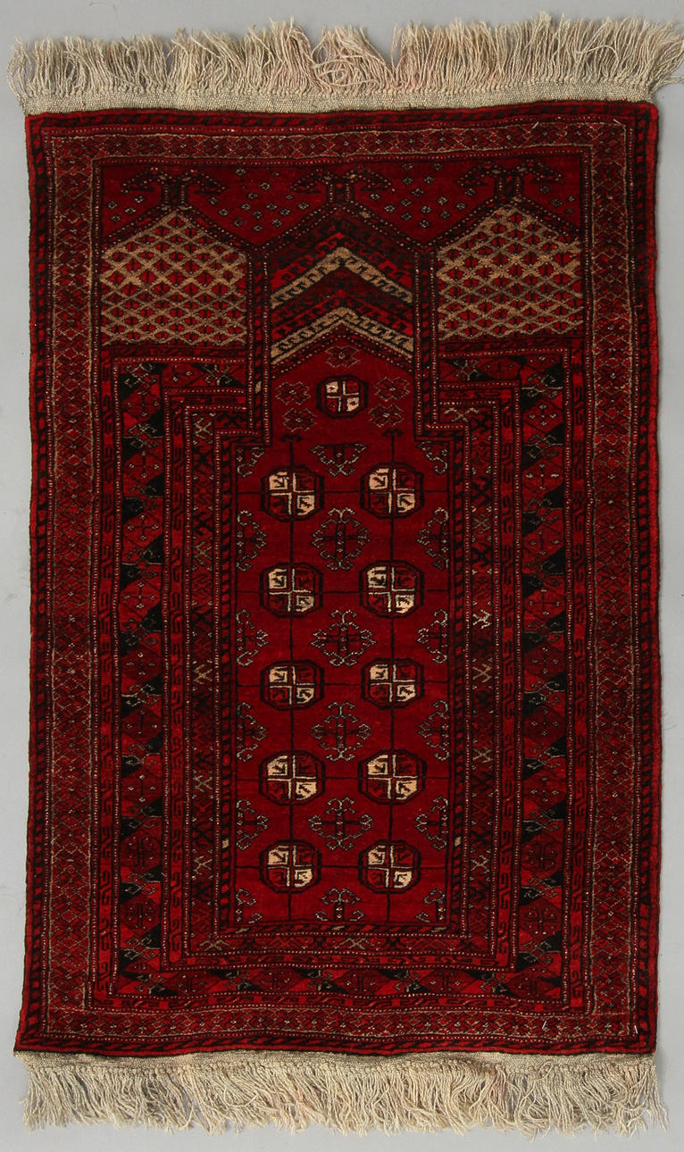 BÖNEMATTOR, 2 st, Afghan, 1970-tal.