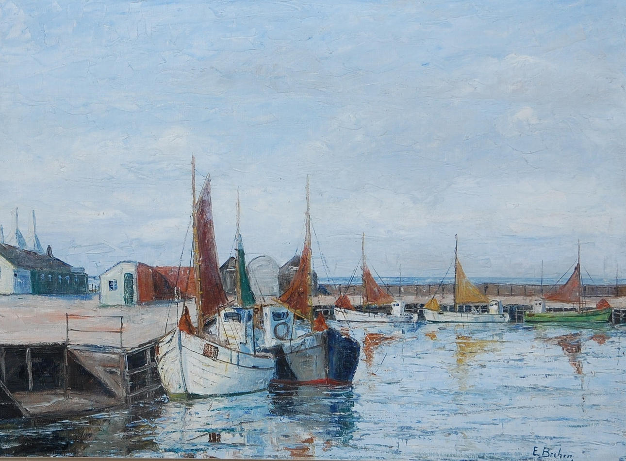 ERIC BREHM. olja på duk, signerad Brehm.