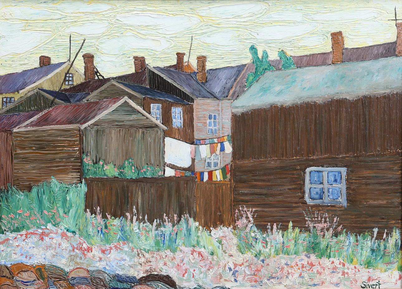 SIVERT ANDERSSON. oil on panel, signed Sivert.