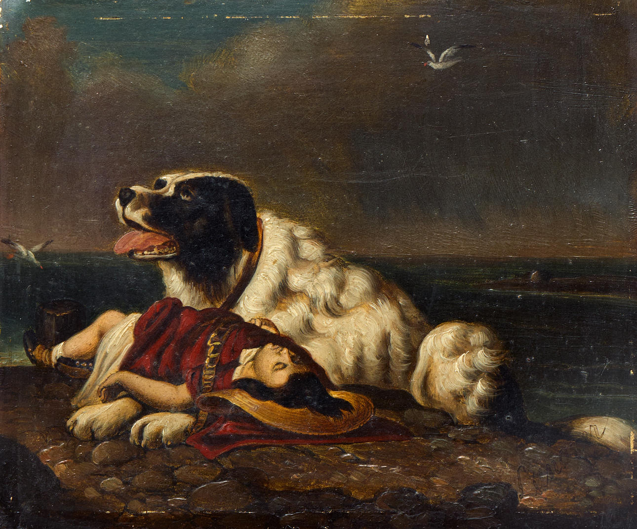 AFTER EDVIN LANDSEER. “Saved”.