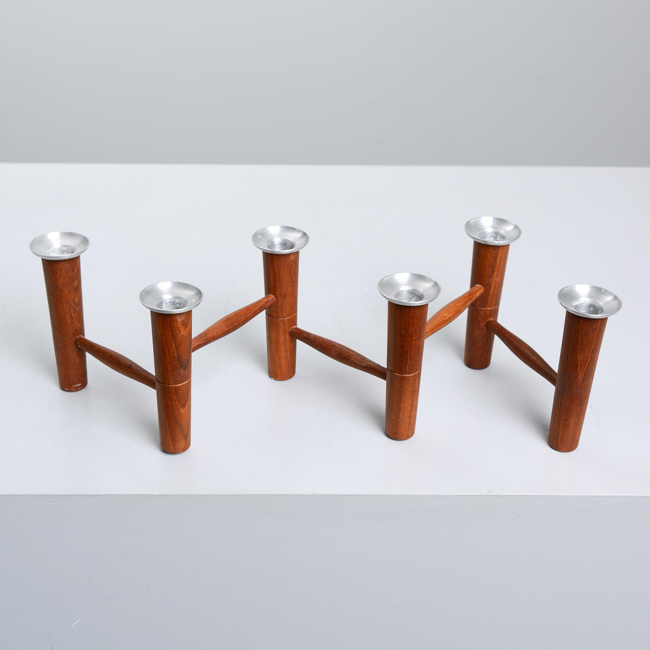 A candlestick, Laur Jensen, Denmark, mid 20th century.