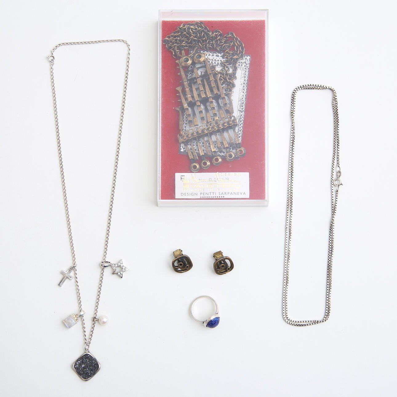 SMYCKEN, 5 delar, SILVER samt BRONS.