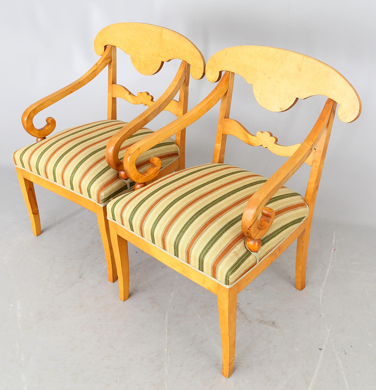 STOLAR, 1 par, Karl Johanstil, 1800-tal.