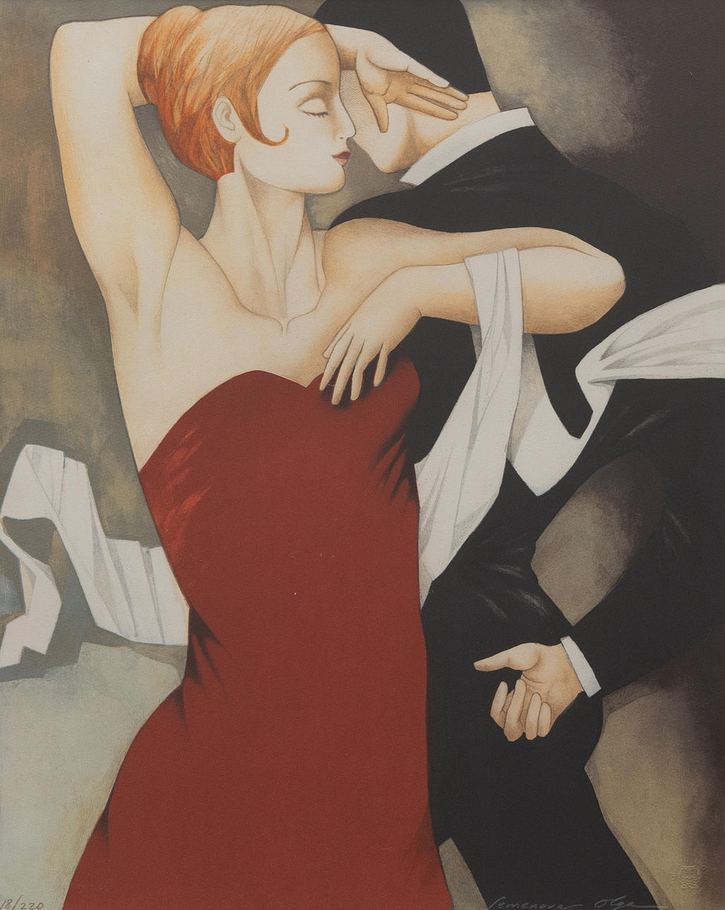 OLGA SEMENOVA. Dans, lithograph no 17/220, signed.