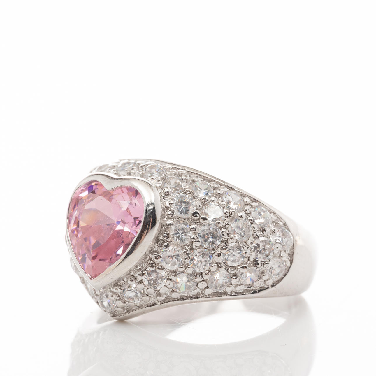 RING, Sterling Silver, Cubic zirconia.