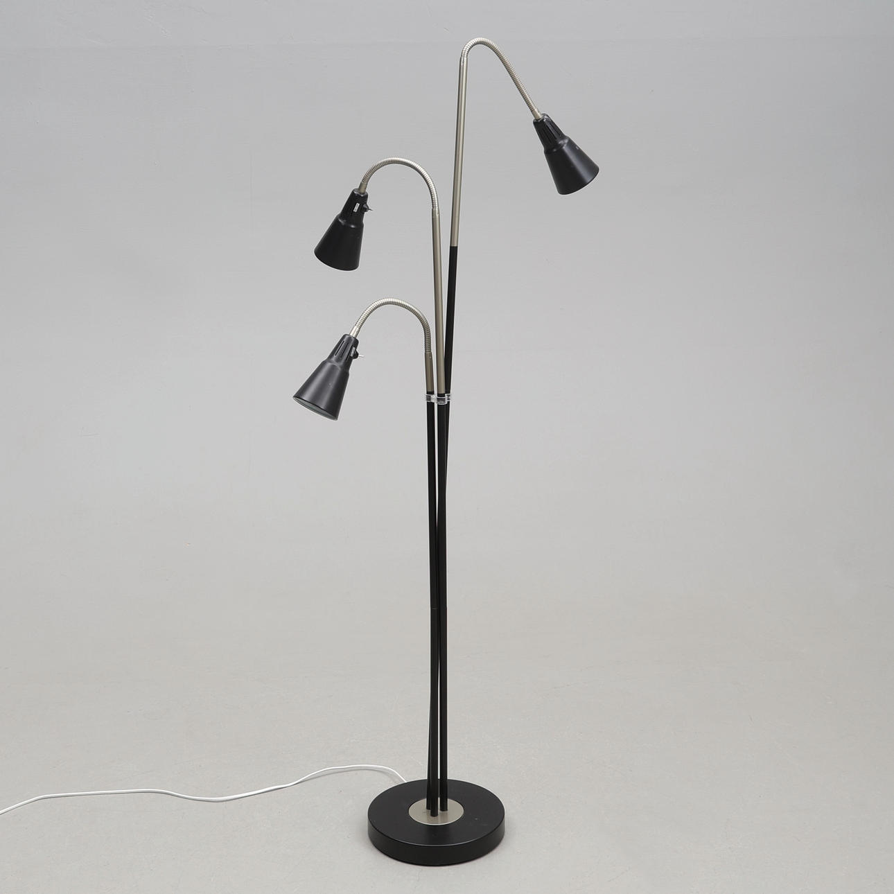 FLOOR LAMP, Metal, 3 arms, “Kvart” Ikea. 20th century. Lighting