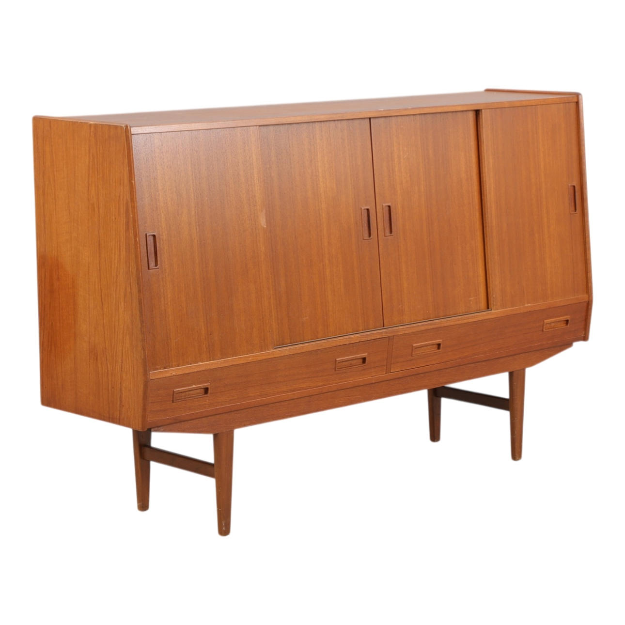 DANSK MØBELFABRIK. High teak sideboard, circa 1960.