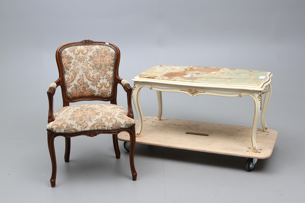 KARMSTOL, samt BORD 1900-talets slut.