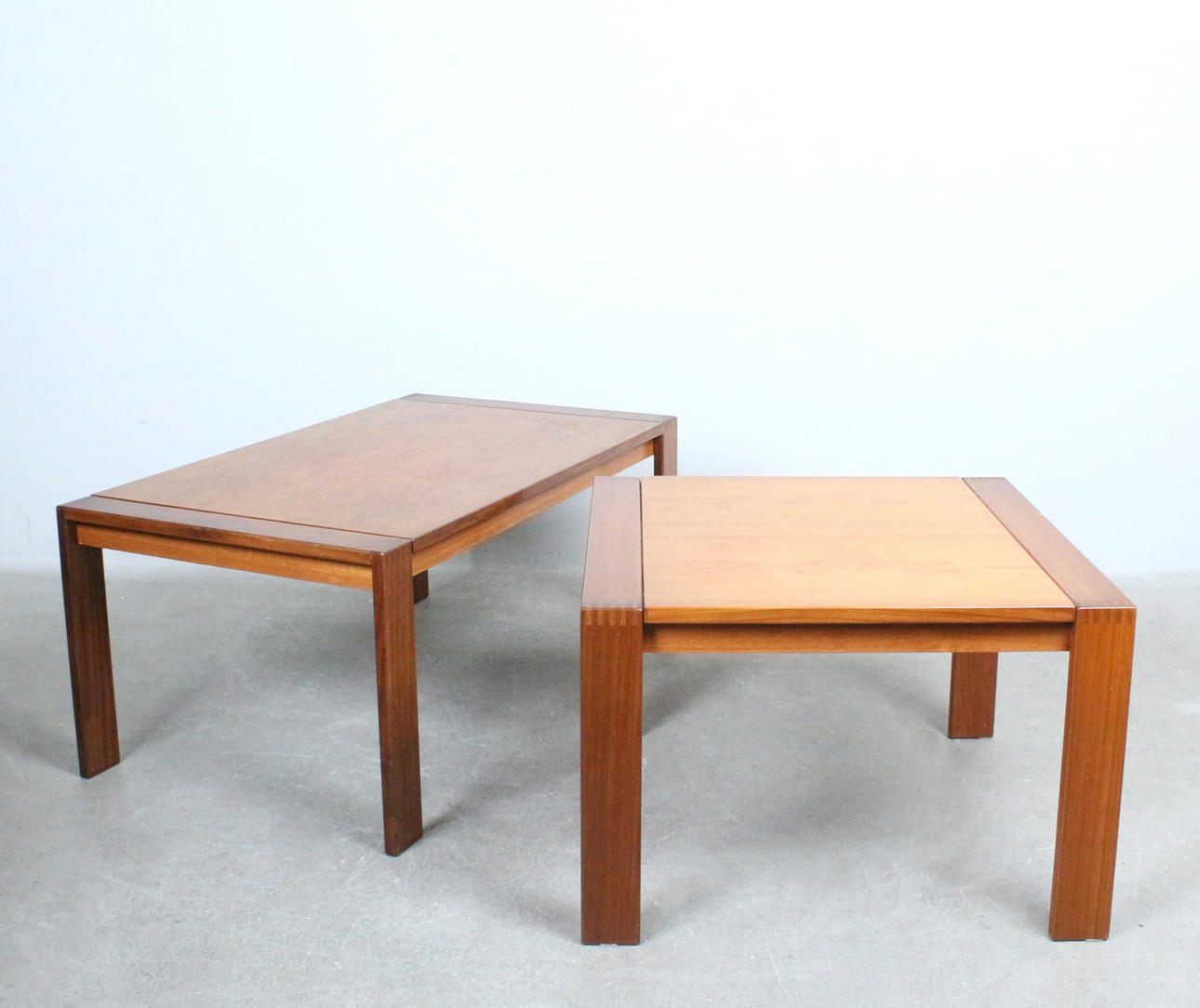 1970s Denmark Teak Coffee Table Set.