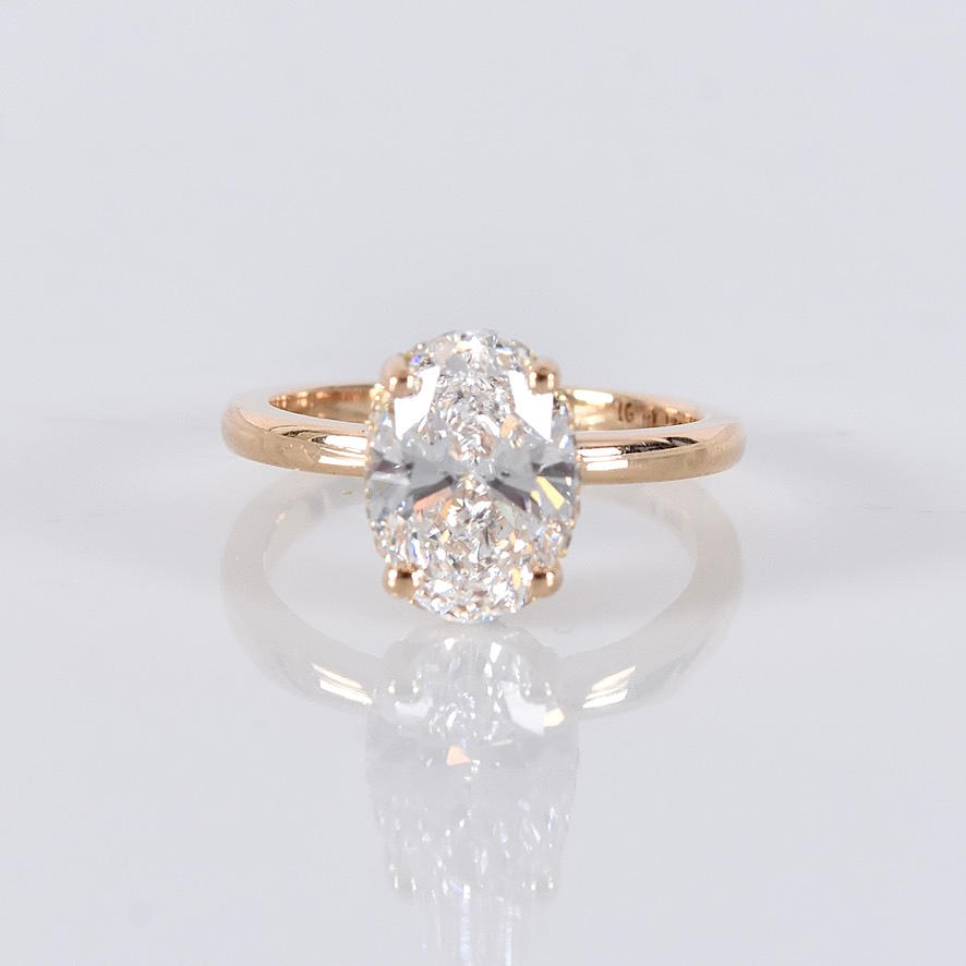 DIAMOND RING, 2,17ct, 18K, IGI Cert Labgrown.