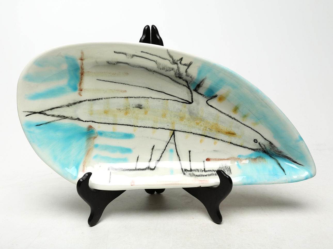 A ceramic dish, Italy.