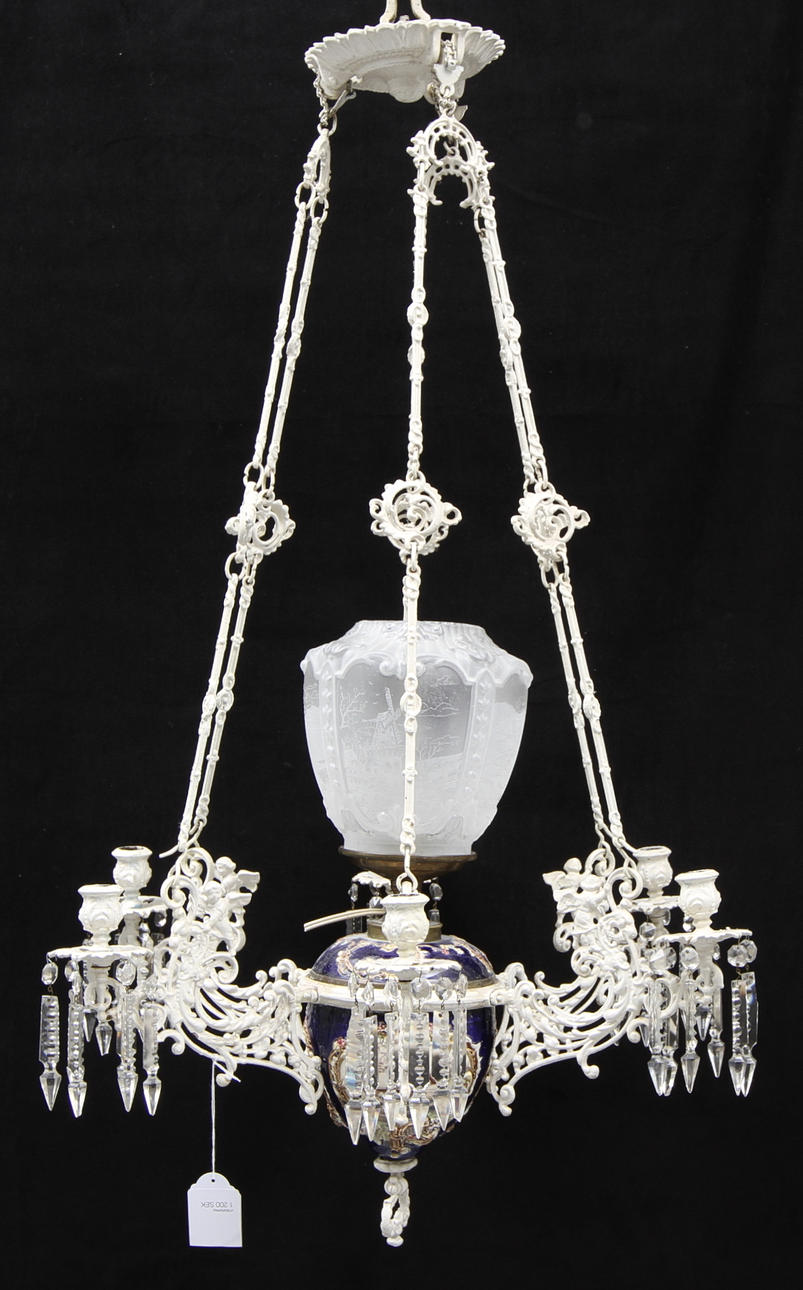 HÄNGLAMPA, fotogen/el ca 1900.