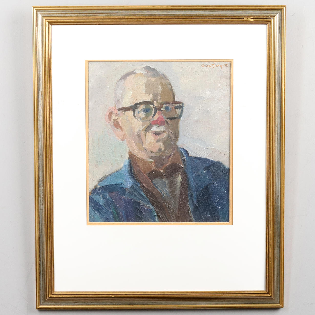 NO MOUNTAINS. Oil on canvas, “Valfrid”, signed and dated -73.