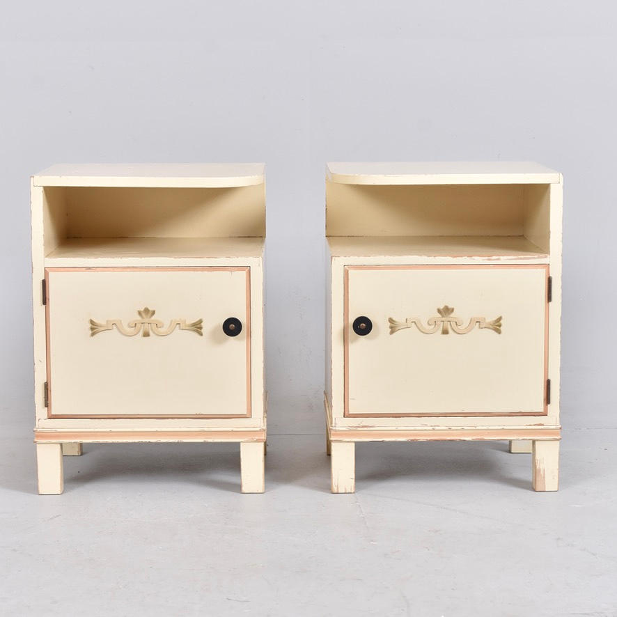 NIGHT TABLE, 1 pair, painted wood, Swedish Grace.