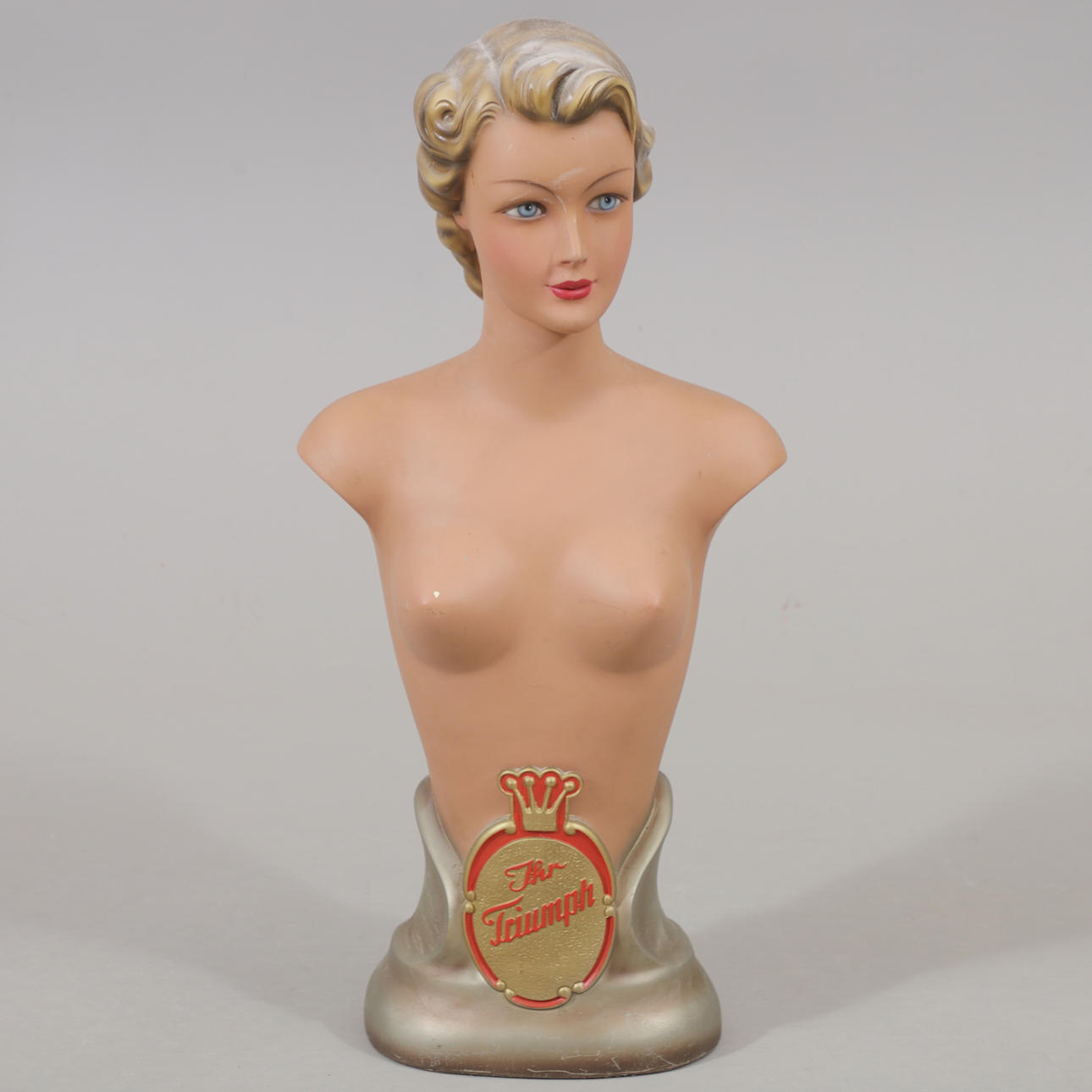 A plaster mannequin, Triumph, Laermann, 1940s.