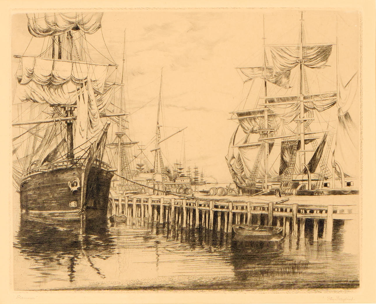 STIG BORGLIND. "Hamnen i Neapel", 1925.