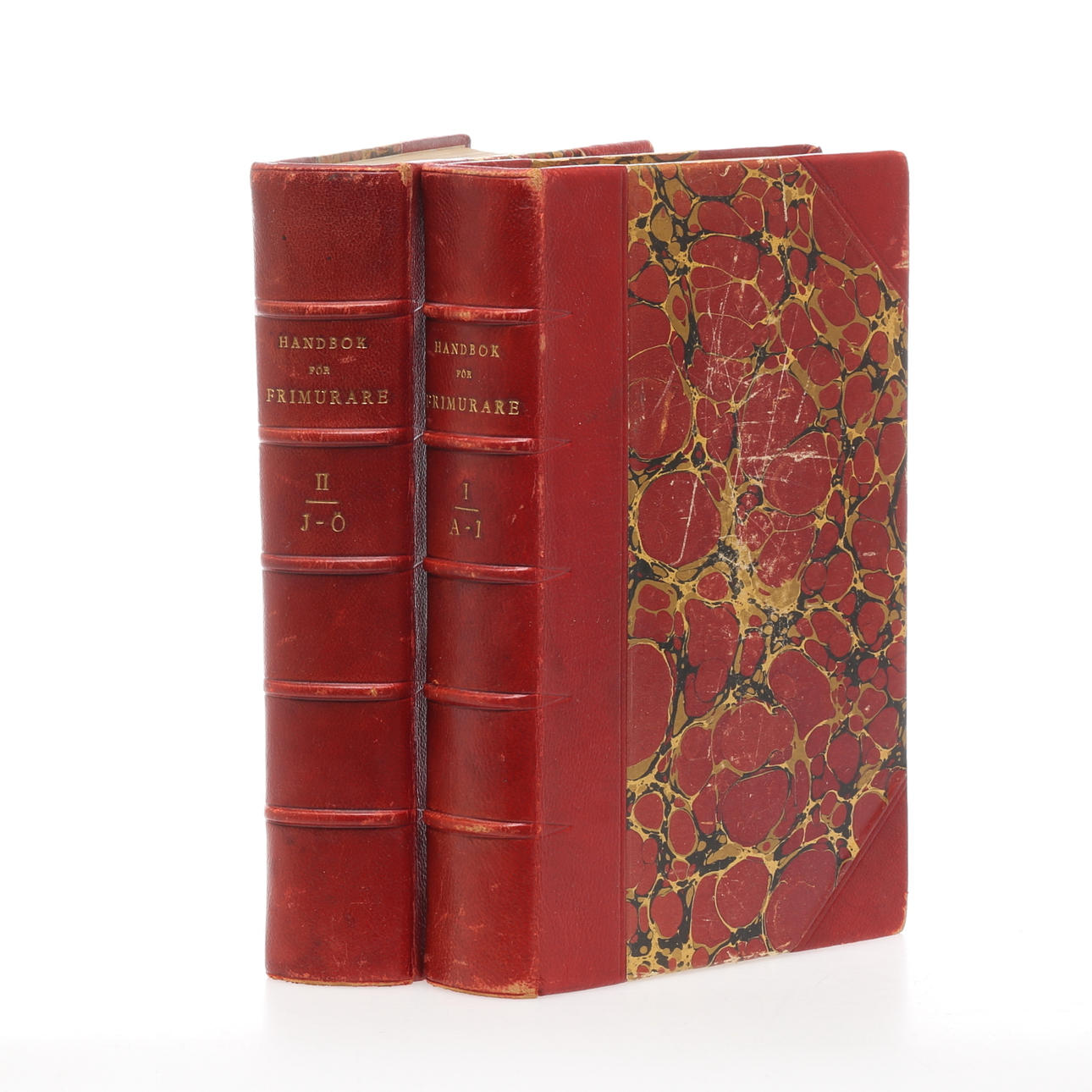 BÖCKER, 2 vol, "Handbok för Frimurare, bearbetad efter utländska och svenska källor...".