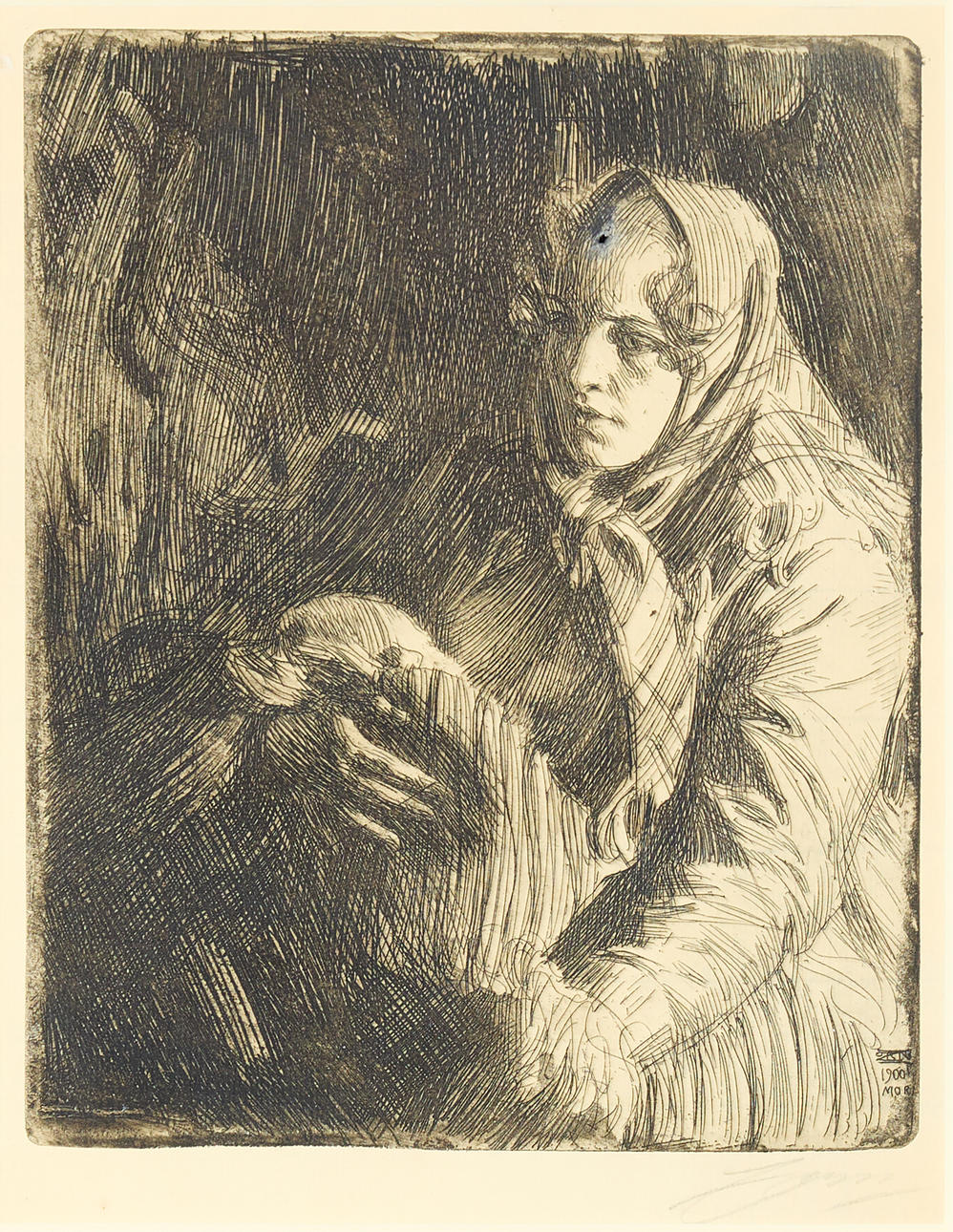 ANDERS ZORN. “Madonna”.