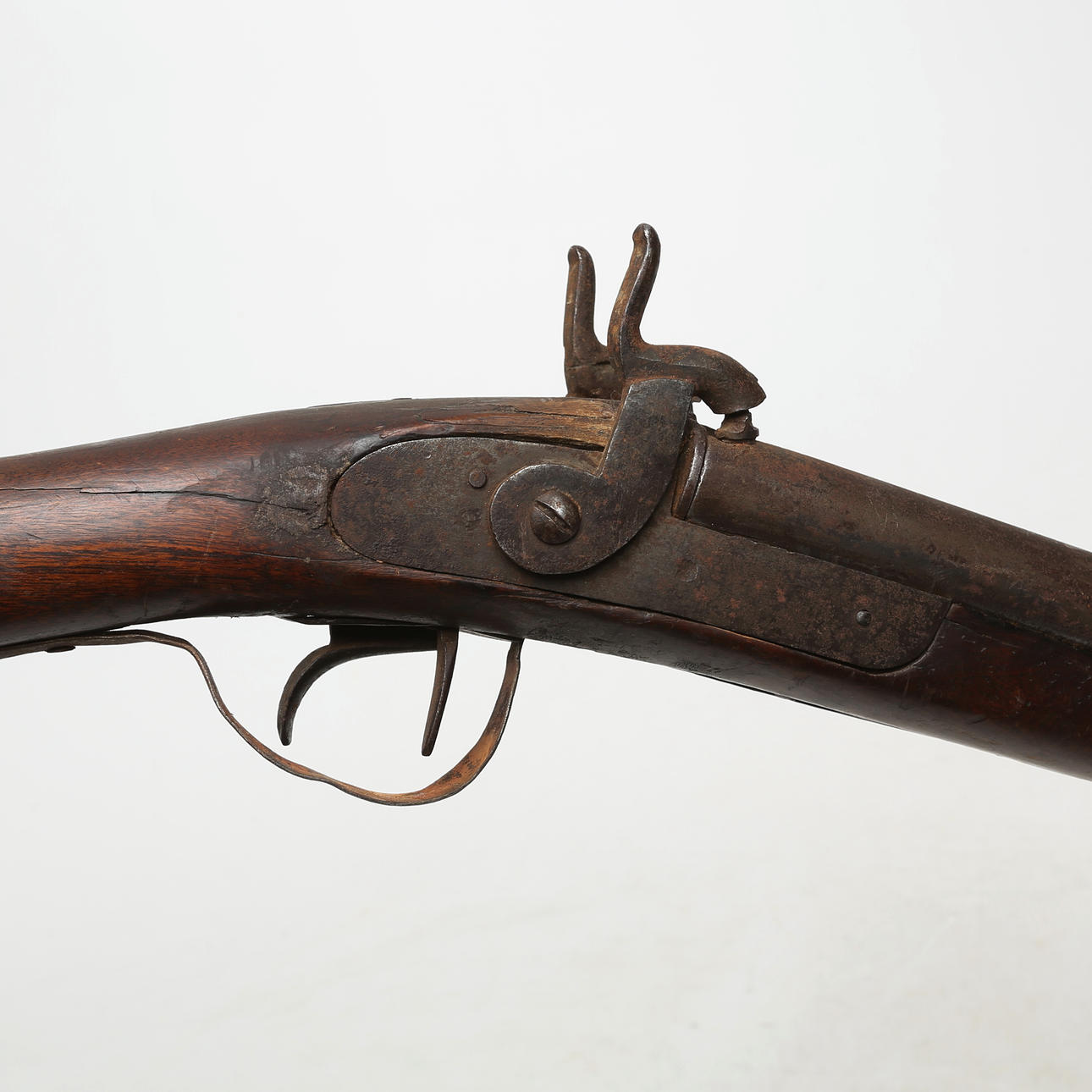 A 19th-Century double-barreled rifle with a clasp. Weapons & Militaria ...