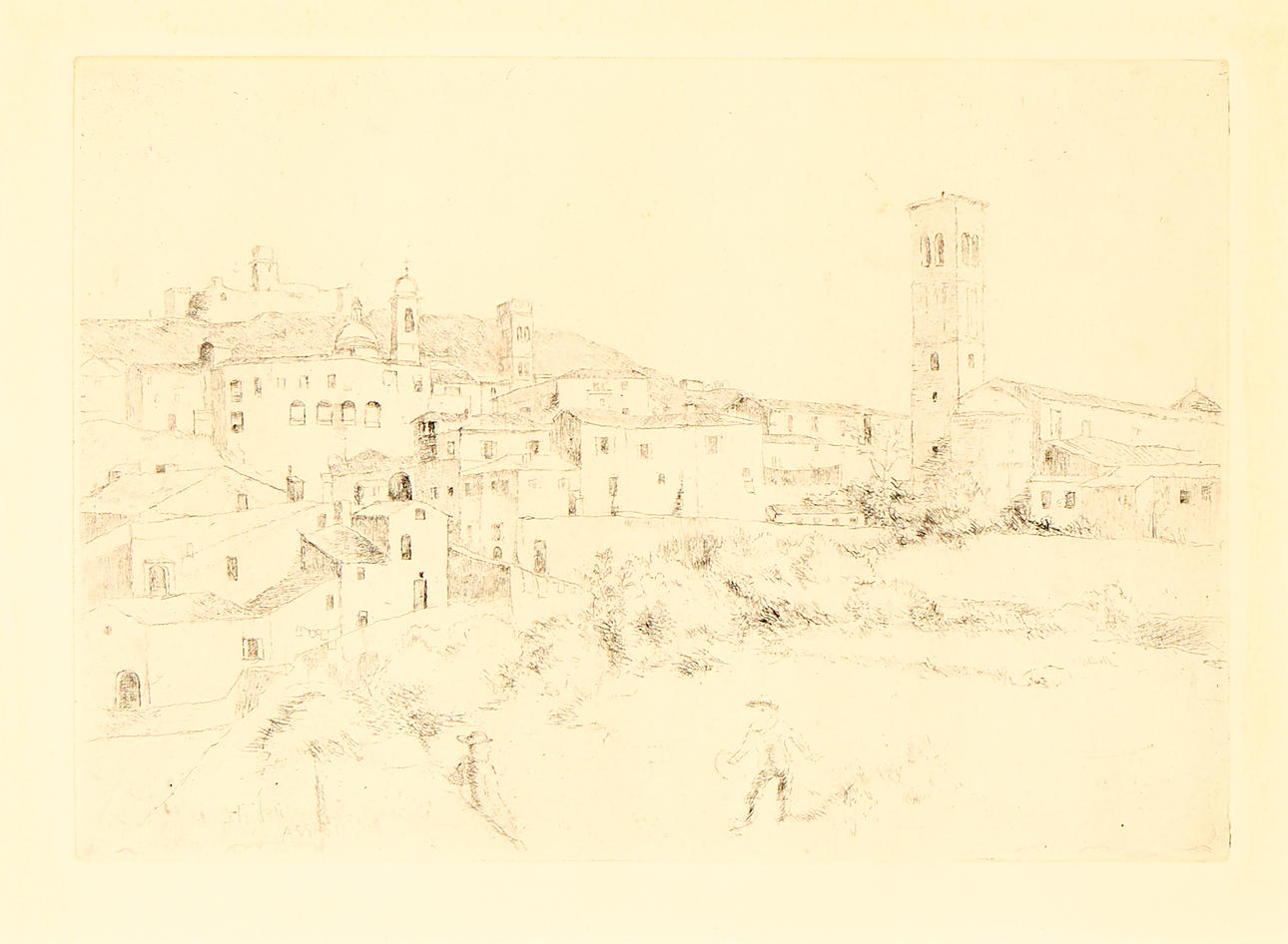 AXEL FRIDELL. “View from Assisi I”, Assisi 1921.