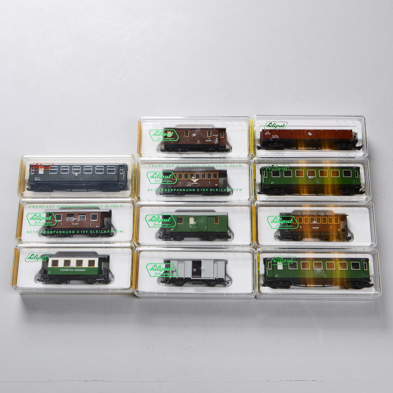 11 trolleys, HoE, Liliput.