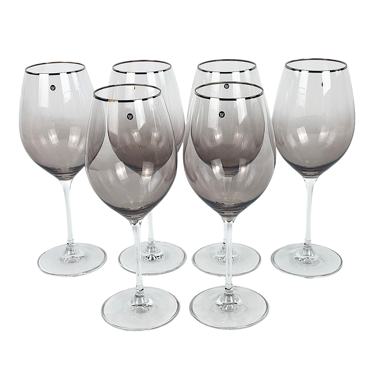 LARS WALLIN. Vinglas, 6 st. "Lace", Fyrklövern.