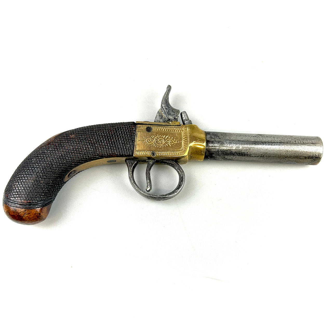 EARLY PERCUSSION PISTOL.