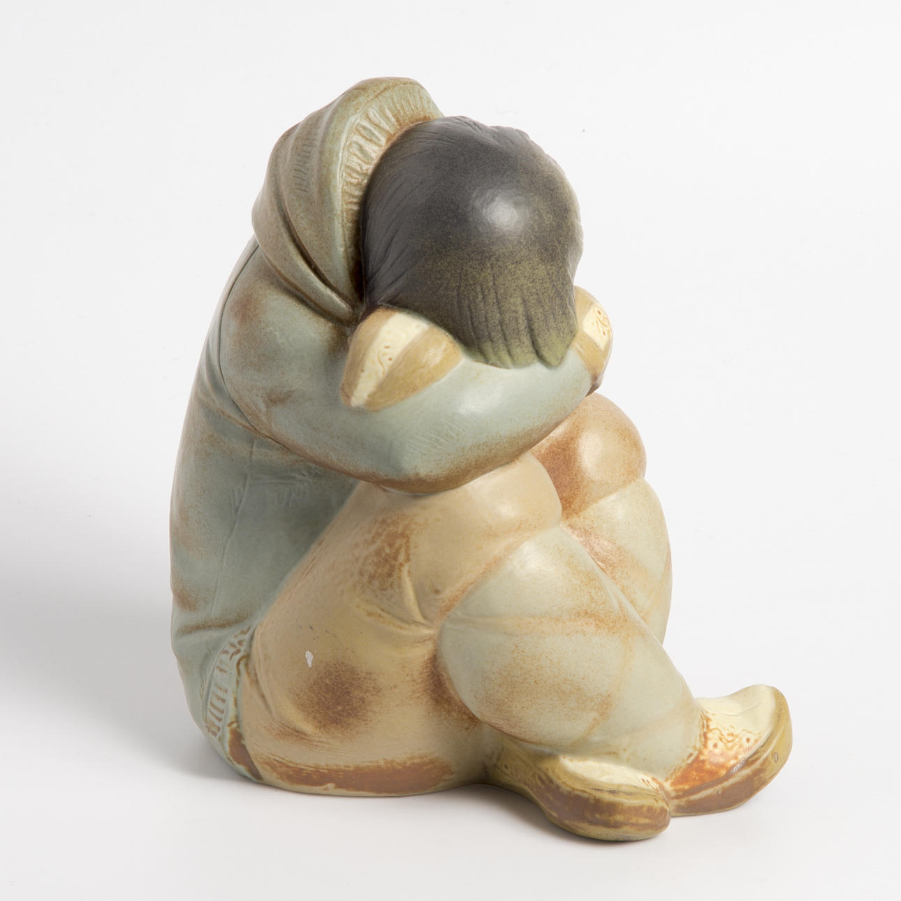 Figurin, porslin, eskimåflicka, Lladro.