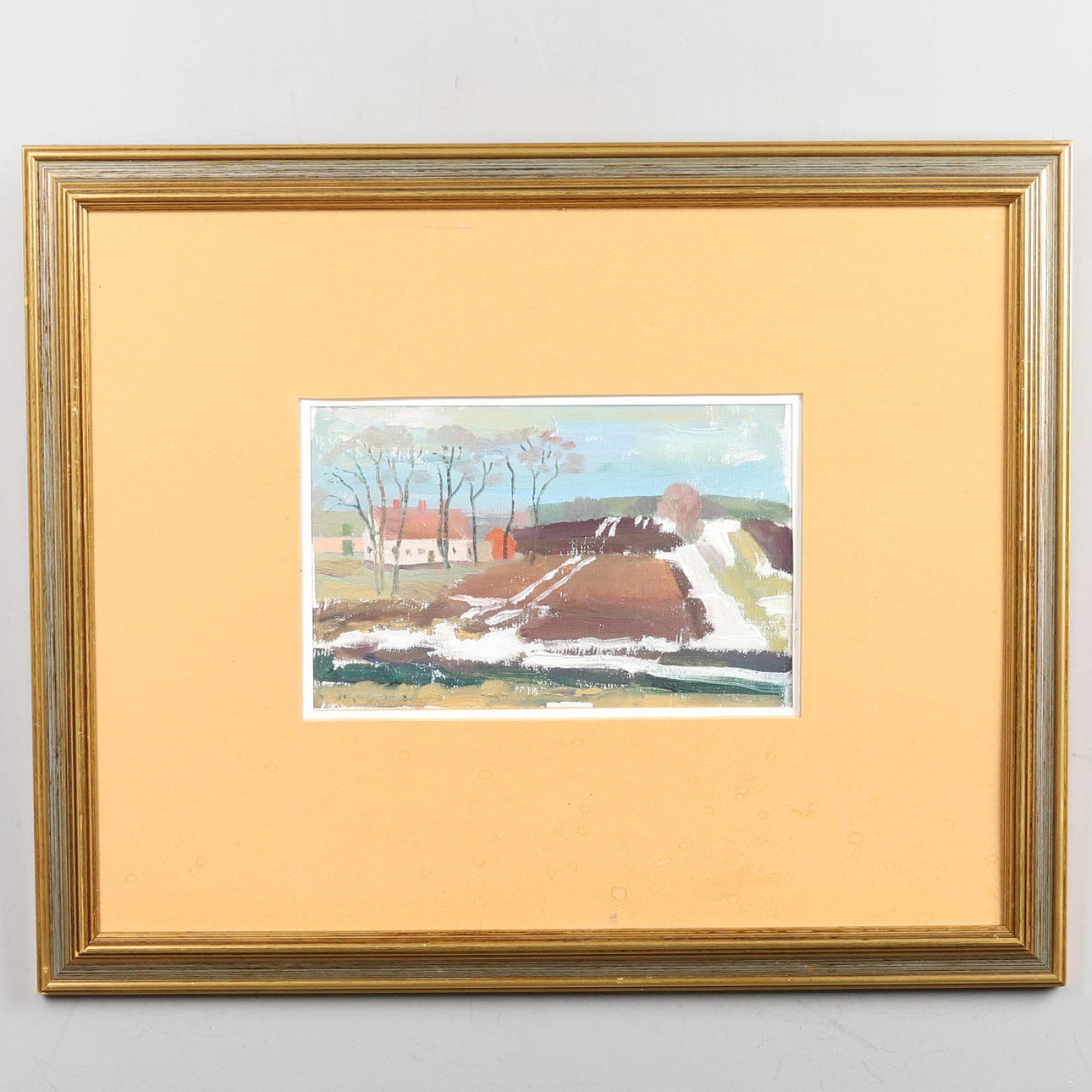 INGA BERG. Olja på duk,"Förvår", signerad och daterad -84.