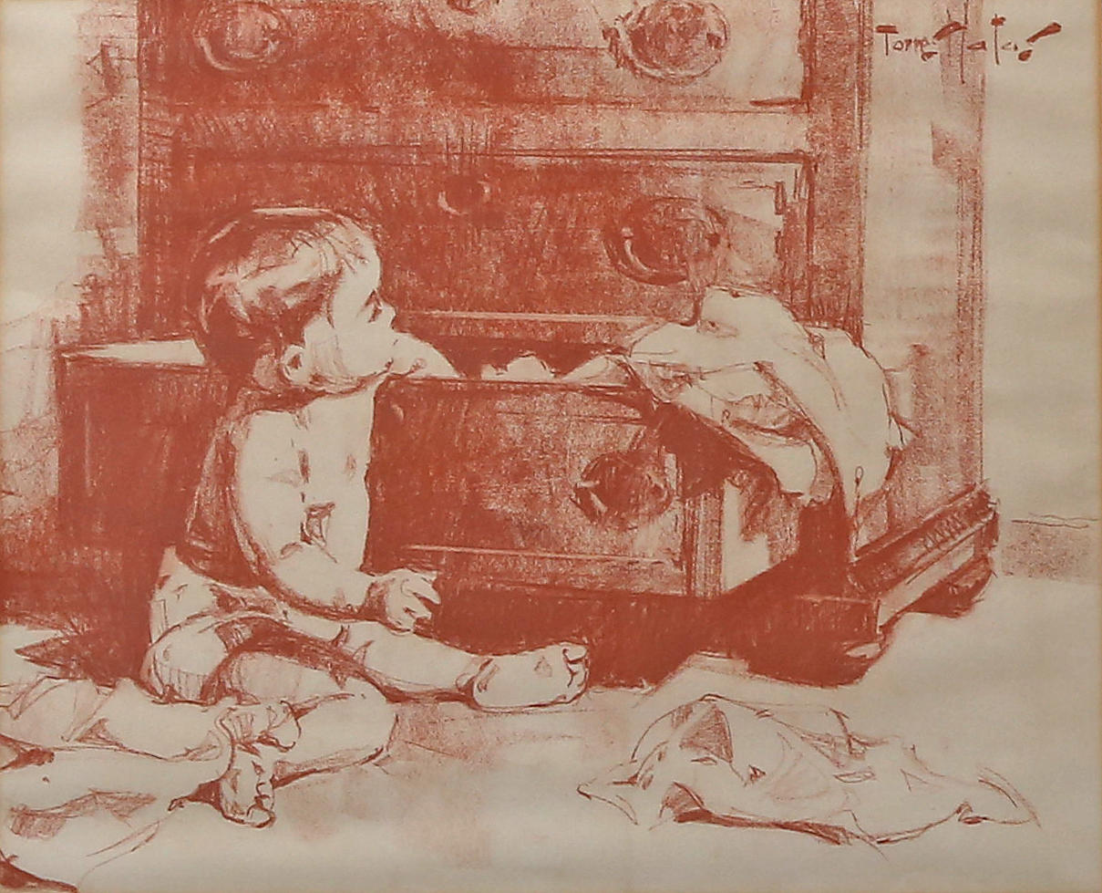 FRANCISCO TORRES MATAS. Boy in an interior.