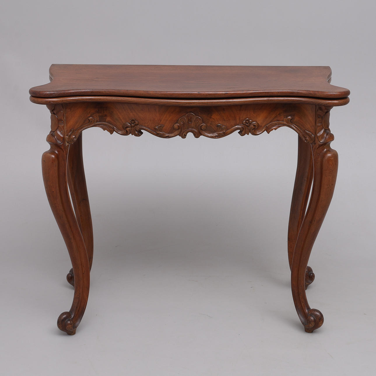 GAMING TABLE, MAHOGANY, NEO-ROCOCO.