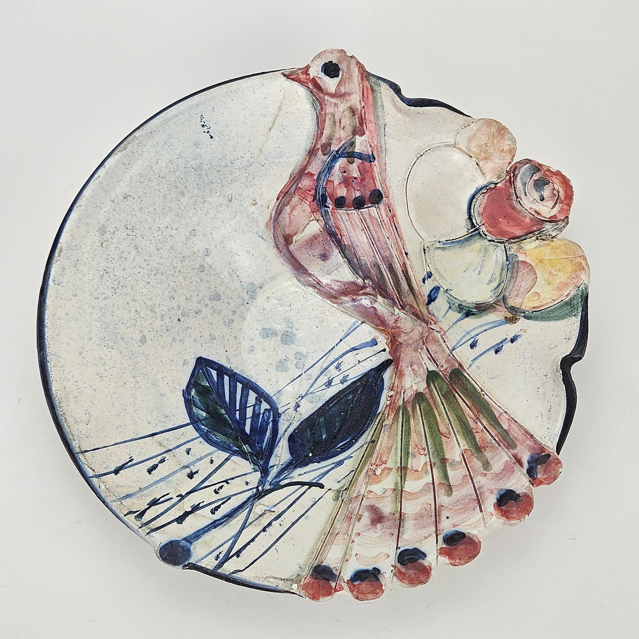 OIDENTIFIERAD KONSTNÄR. Bowl, ceramic, indistinctly signed, dated 91.