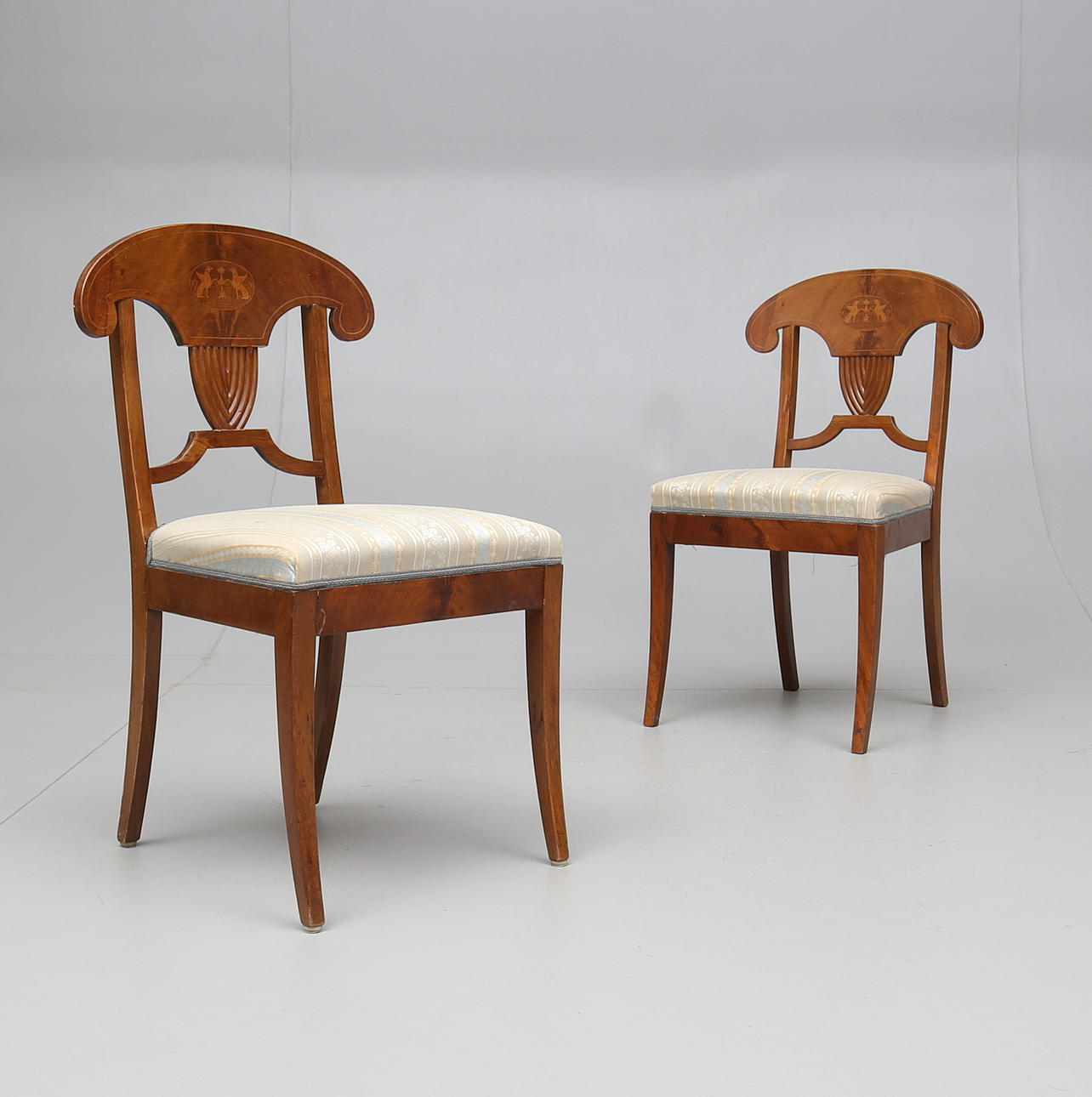 STOLAR, 1 par, empirestil, 1800-talets andra hälft.